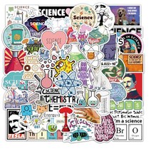 올리브파티 감성 캐리어 노트북 여행 방수 스티커 세트, 1세트, 사이언스