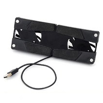 냉각팬 cpu쿨러 쿨링팬 접이식 usb cpu 쿨러 미니 문어 쿨러 패드 7-15 인치, 검은색