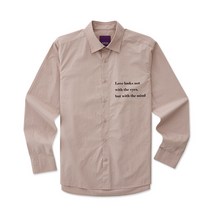 STCO 핑크 클래식핏 레터링 고밀도 코튼 셔츠 SDSTA13CSP