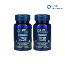 1+1 라이프익스텐션 플로애시스트 Throat Health 식물성 로젠지 30정 프로바이오틱스 살리바리우스유산균