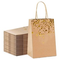 선물 포장박스 크리프트 기프트박스 10pcs 크래프트 종이 가방 눈사람 크리스마스 가방 핸들 15cm x8cm x21cm 쿠키 포장 가방 웨딩 파티, 없음