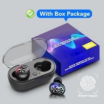 블루투스이어폰 게이밍 가성비 tws 무선 헤드폰 4 스피커 중저음 스테레오 헤드셋 방수, 디스플레이 없음