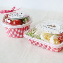 [응다팔아6279] 케이크상자 단체도시락통 어린이도시락용기 컬러종이접시 단체도시락용기, 원형