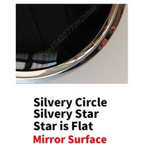 휠캡 휠커버 3D 미러 그릴 배지 전면 W204 엠블럼 W205 W212 W213 W176 W246 W177 A B C E G 클래스 ML CLA GLA GLC GLE C117 D, 166.Mirror Silvery - R-W251 20