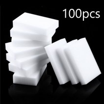 견인볼 견인장치 고리 100 개/몫 멜라민 스폰지 White Magic 지우개 대 한 주방 Office 욕실 청소기 100X60, 01 G447