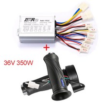 TDPRO-24V/36V/48V 350/500/800/1000W 모터 브러시 컨트롤러 스피드 스로틀 트위스트 그립 전기 자전거 스쿠터 ATV 버기 자전거용, [04] 36V 350W