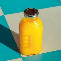 Dailymoon 델몬트미니병 3size 유리병 뉴트로 훼미리 물통, 델몬트유리병180ml, 골드