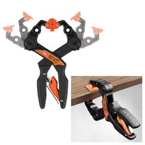 KDY 케이디와이 광폭클램프 바이스그립/클램프 KWC-180 최대180MM 8단각도조절 목공클램프 회전압착패드 원터치풀림버튼 목공바이스