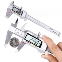 Oauee-150mm 버니어 캘리퍼스 측정 도구 스테인레스 스틸 디지털 캘리퍼 6 인치 측정기, Silver