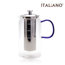 보고나라 이탈리아노 직화 내열유리 티포트 티팟 세트 1200ml, 단품