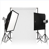 FOMEX 포멕스 E400 SS-B 세트/사진 조명/홈스트로보, 이동형 (배경지 272cm)