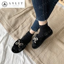 애슬릿(주얼리) [애슬릿] 전체 퍼 큐빅 로고 스트랩 털 슬리퍼 1