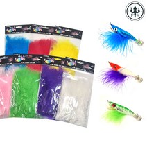 안선장 수제채비 닭털 에기 깃털 튜닝 DIY 안선장수제채비, 튜닝용 깃털-옐로우