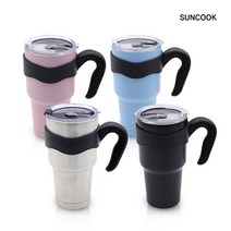 2중진공 스테인레스 대용량 900ml 보온 보냉 텀블러, 03.몬스터텀블러-블랙