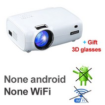 WZATCO E600 스마트 LED 프로젝터 안드로이드 9.0 WIFI 지원 풀 HD 1080P 4K 미니 비머 홈 시네마 영화 비디오 PROYECTOR, 협력사, E600 없음 Android