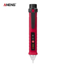 전기테스터기 멀티 접지 메가 VD802 비 접촉 전압 검출기 미터 휴대용 AC 테스터 NCV 감도 펜 스타일 전기 표시기 LED 감지기, VD802 Red