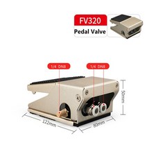 체크밸브 수도배관자재 공압 풋 밸브 4f210 08l4f210 08g 페달 풋 스위치 밸브 fv320 실린더 제어 밸브 역전 밸브, f4210-08, 관절 없음