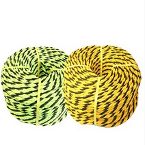 대경실업 PE로프 10mm-약150m (6.2Kg) 다용도 밧줄, 노랑+흑색, 1개