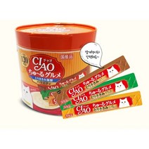 챠오 츄르 버라이어티 고양이 간식, 닭&해산물, 1680g, 3개