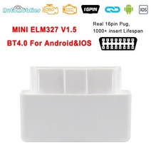 자동차수리 ELM327 V1.5 WIFI OBD2 스캐너 ELM 327 V 1 5 블루투스 호환 4.0 OBD 2 자동차 진단 도구 코드 리더 IOS Android, [01] ELM327 V1.5, [03] ELM327 V1.5 White