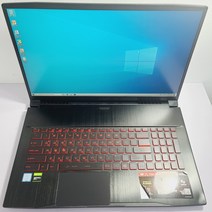 MSI 17인치 게이밍 GF75 중고노트북 GTX1650, WIN10 Pro, 16GB, 768GB, 코어i7, 블랙