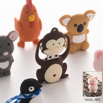 귀여운 캐릭터 USB 메모리 예쁜 유에스비 16GB 돼지, 1