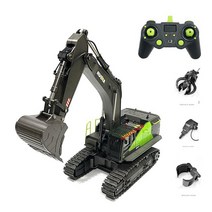 1/14 HUINA 1593 582 RC 굴삭기 덤퍼 트럭 크롤러 합금 트랙터 로더 2.4G 라디오 제어 자동차 엔지니어링, 02 Excavator PRO