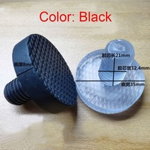 천장택스 해펠레 싱크대쇼바 천장점검구 4812pcs 투명 고무 막대 플러그 버퍼 구멍 나사 먼지 플러그 의자 소음기 부품 마찰 방지 4.9-12.4mm, 12.4mm 블랙, 12개