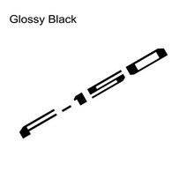 Pickup Tailgate 포드 F-150 2018-2020 용 들여 쓰기 스티커 삽입 자동차 로고 장식 데칼 비닐 편지 커버, 01 Glossy Black