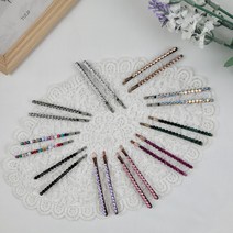스톤 실핀 보석 스와로브스키 버니씽 앞머리 옆머리 6.8cm
