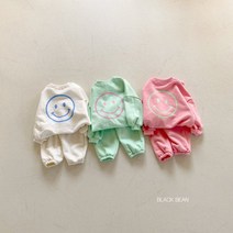 블랙빈 뉴하이세트 봄상하복 귀여운상하세트 봄맨투맨 봄상하세트 유치원룩 어린이집룩