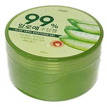 웰빙 예쁜얼굴 알로에 수딩 젤 300g 1개 겔 원형 수분 공급 진정 여름 피부