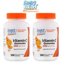 닥터스베스트 츄어블 비타민C 250mg 오렌지맛 120구미 2통