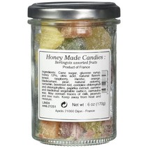 미국직구 아베유 디저스티드 - 베를링고 프랑스 허니 캔디 다양한 과일 맛(라스베리 민트 오렌지 블랙커런트 배) 170g 항아리, 상세참조, 수량