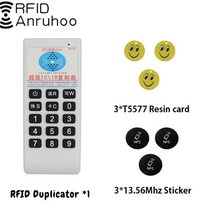 아파트 현관 키 복사 RFID 스마트 칩 카드키 복제 기기 휴대용 기 nfc 리더 125khz t5577 writer 13.56mhz uid 기 프로그래머 기, 패키지 1