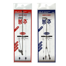 신비로 봉추 수직강선 분할채비 고부력빨간색 중부력파란색, 빨강 고부력대물용 1.1g, 1개