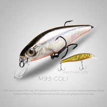 베어링 분대 미노우 95mm 14.8g 65mm 6g 텅스텐 웨이트 시스템 sp 낚시 미끼 모듬 색상 크랭크 워블러 크랭크 미끼, 95mm-Col. I