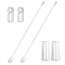 베란다 버티컬 블라인드 2pcs 커튼 오프너 후크 그립 긴 투명 당김 막대 12inch