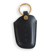 보도니 이태리 가죽 현대 캐스퍼 차 스마트 키케이스, 블랙