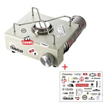 코베아 큐브위니+스티커 KGR-1503WI 버너 스토브 가스레인지 감성캠핑
