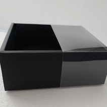 빈상자 네모 블랙 선물 포장 접이식 투명, L (23 x 19 x 7)