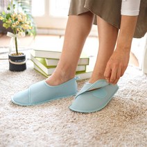 아이프리 미끄럼방지 실내 벨크로 슬리퍼, 민트, 1개