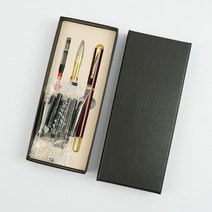 붓펜 만년필 겸용 세트 캘리그리피펜 서예연습 잉크 리필 14개, 붓펜 만년필 겸용세트