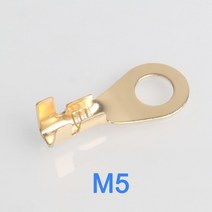 전선 커넥터 단자 접지선 와이어 M3/M4/M5/M6/M8/M10 링 매트 카펫 러그 아이즈 구리 크림프 터미널 케이블 비 절연 Diy 구색 키트 100 개, [02] M5