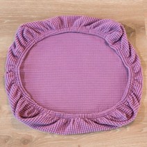 스플릿 의자 커버 스트레치 시트 다이닝 룸 슬립 웨딩 바 스툴 스위블 암, 02 light purple