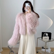 밍크 코트 여우 천연 대동모피 여성밍크코트 핸드메이드코트 중년여성 따듯한 청담동 며느리 인조 크롭
