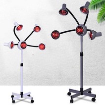 Riruo 미용실열기구 셋팅 스탠드 열처리 업소용 열펌, 보호용 철제 그릴 태양등 (회색) 플라스틱발판