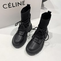 키높이워커 여자 예쁜 워커부츠 부츠 여성 2022 신사 숙녀 캐주얼 스트레치 패브릭