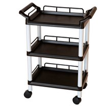 아미 미용웨건 컬러트롤리 다용도트레이, 1개, 24.골드블랙_NOG2GB_(손잡이2개+가드)