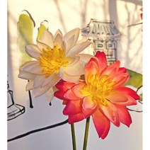 [올리브덴] 연꽃조화 한옥인테리어조화 불교 전통조화장식 2color, 연꽃 핑크